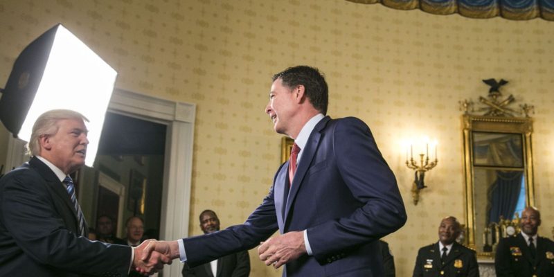 Donald Tump and James Comey
